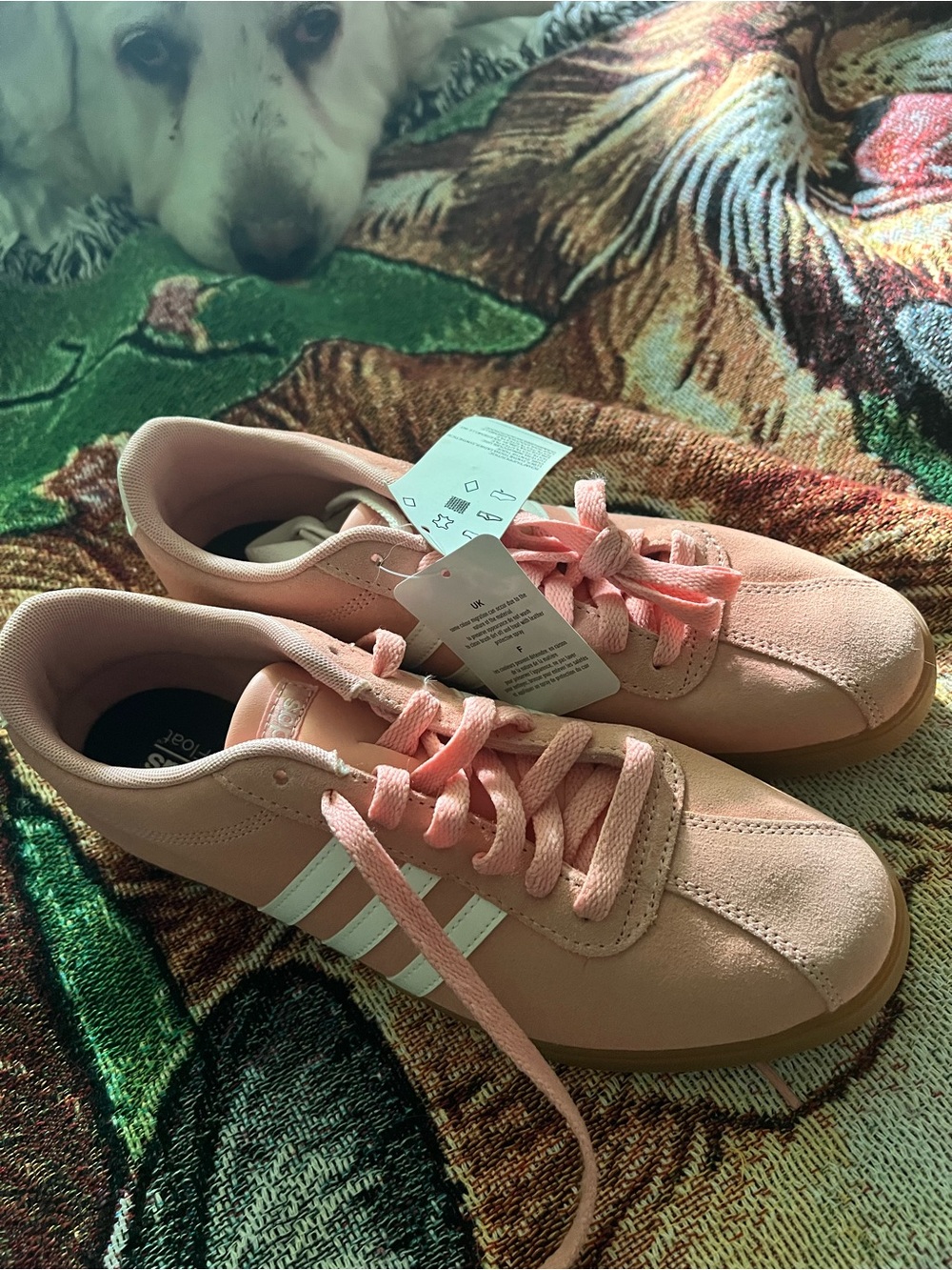 adidas  Pink Sneakers with White Stripes